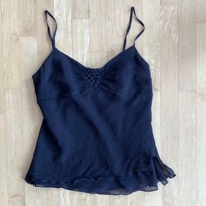 3/$20 silk brown beaded heart dressy camisole Mexx Medium